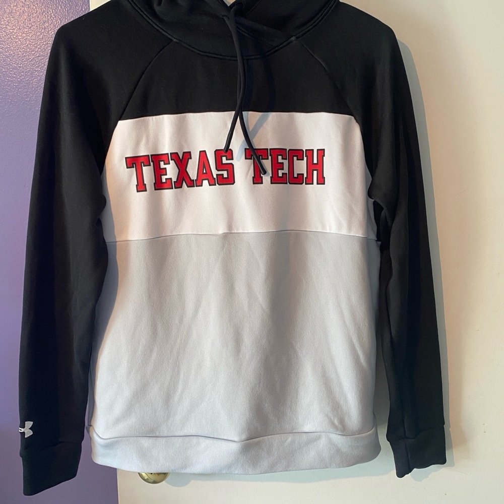 Under Armour Black and Gray Texas Tech Hoodie Size Small